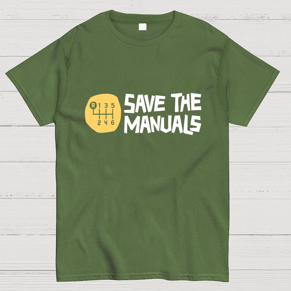 Save The Manuals Art Print  T-Shirt