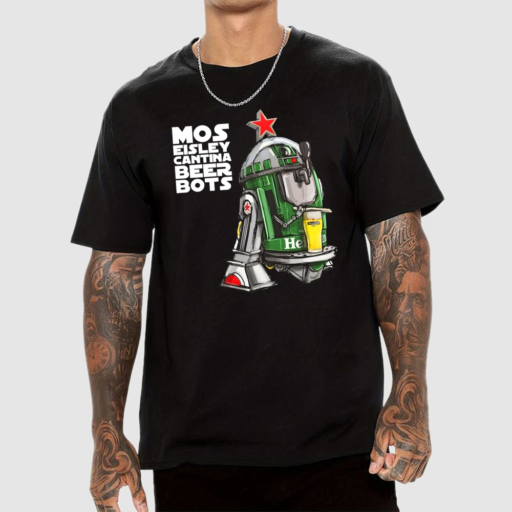 Star Droids Beer Funny  T-Shirt