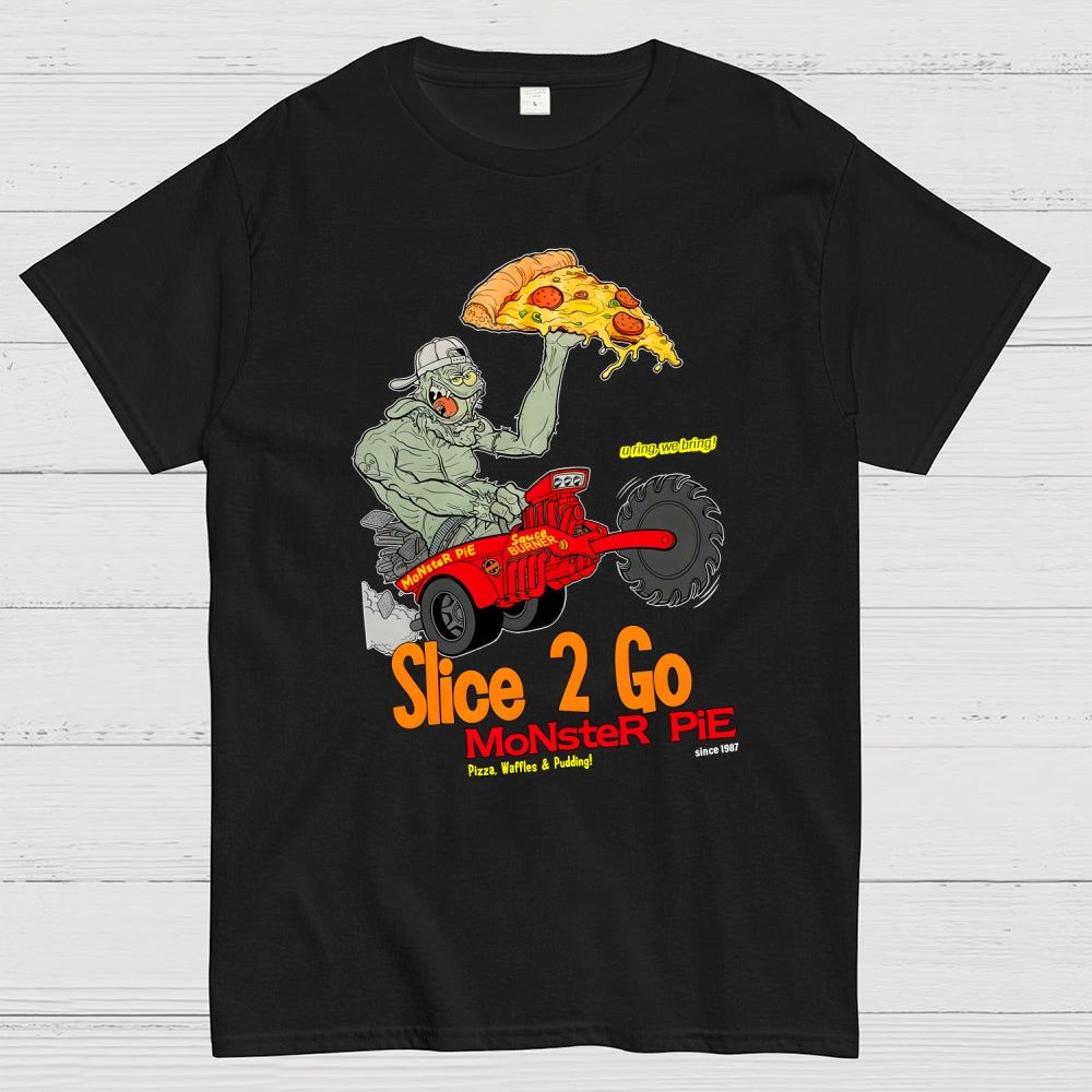 Slice 2 Go Monster Pie Big Johnny Zeleznik  T-Shirt