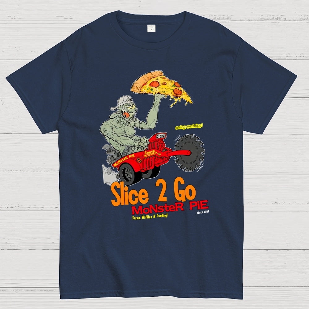 Slice 2 Go Monster Pie Big Johnny Zeleznik  T-Shirt