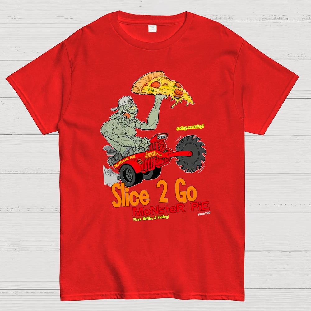 Slice 2 Go Monster Pie Big Johnny Zeleznik  T-Shirt