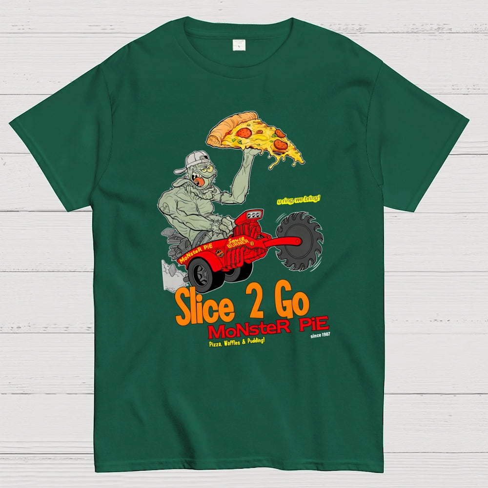 Slice 2 Go Monster Pie Big Johnny Zeleznik  T-Shirt