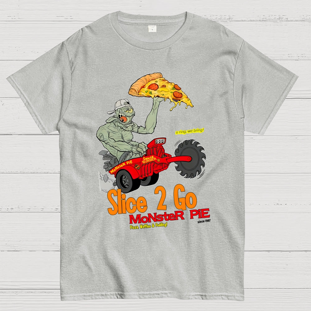 Slice 2 Go Monster Pie Big Johnny Zeleznik  T-Shirt
