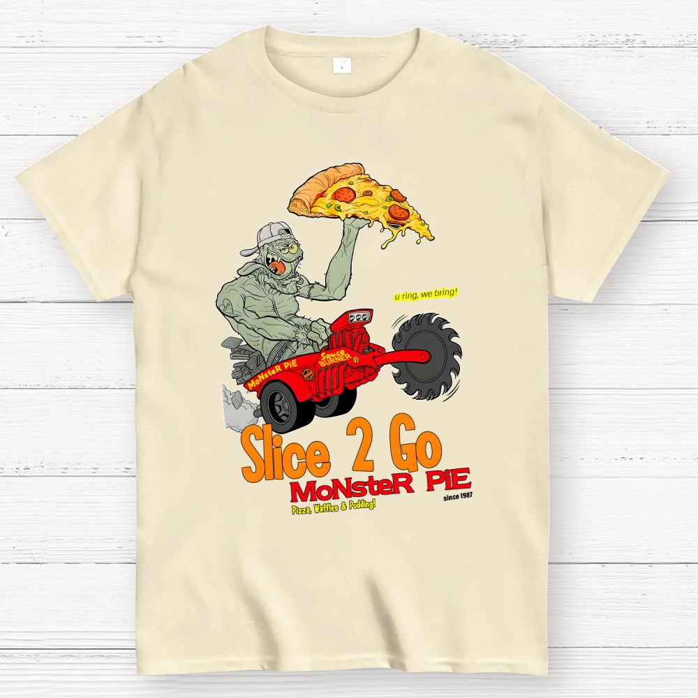 Slice 2 Go Monster Pie Big Johnny Zeleznik  T-Shirt