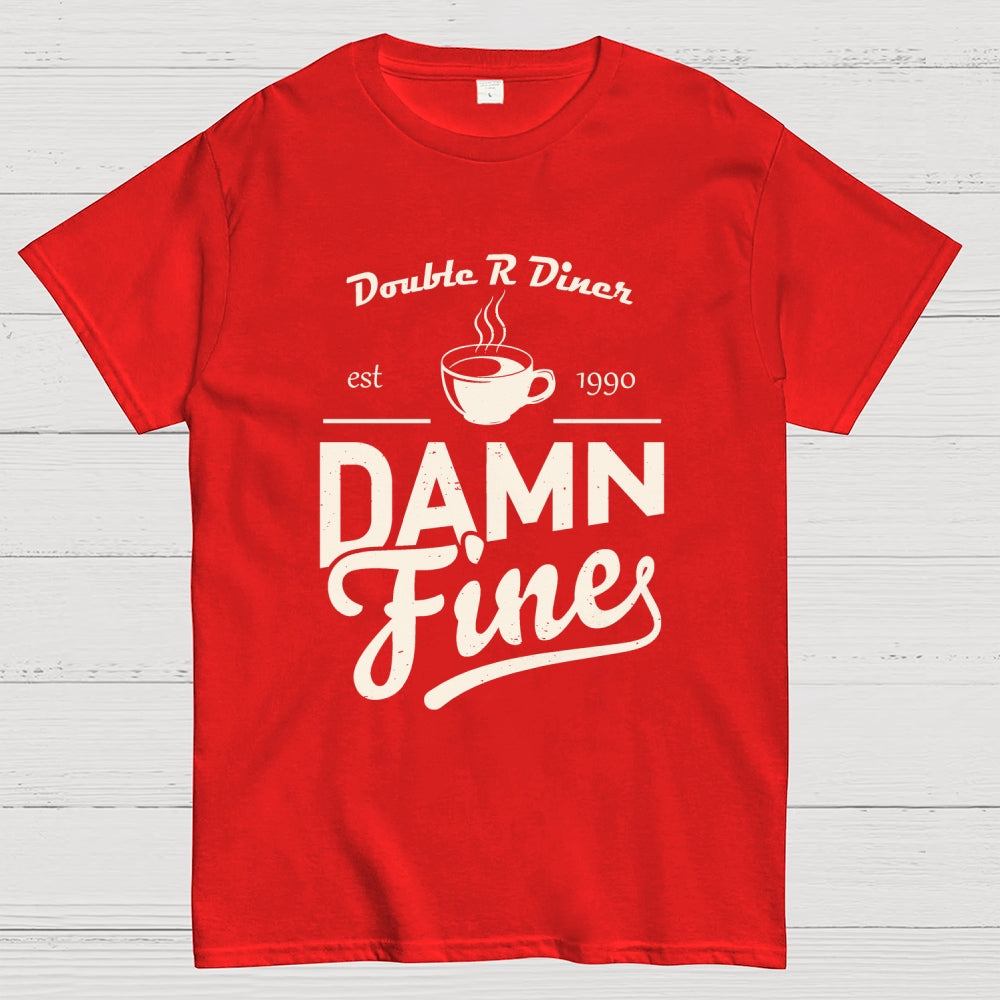 DAMN FINE COFFEE-Double R Diner  T-Shirt