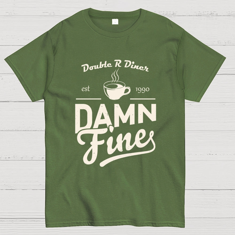 DAMN FINE COFFEE-Double R Diner  T-Shirt