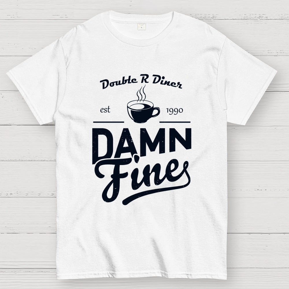 DAMN FINE COFFEE-Double R Diner  T-Shirt