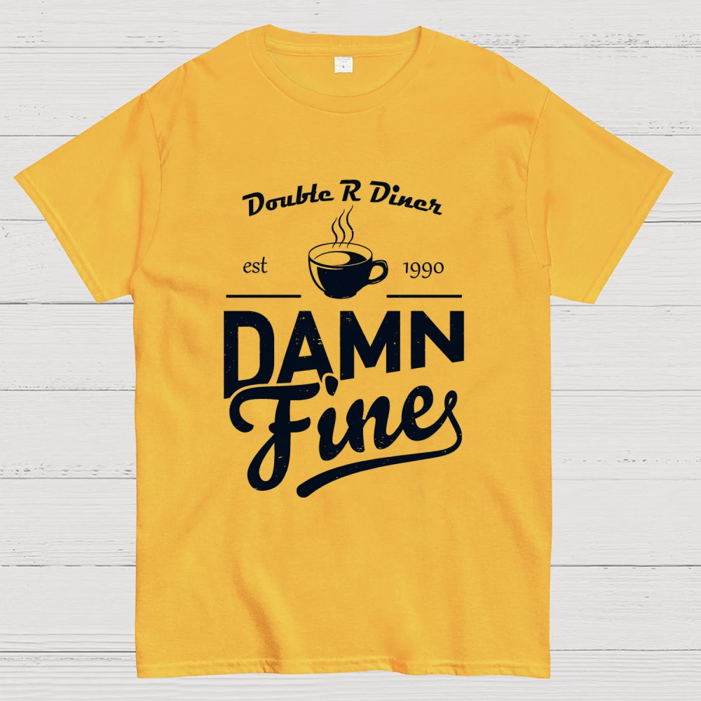DAMN FINE COFFEE-Double R Diner  T-Shirt