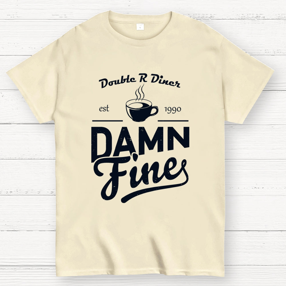 DAMN FINE COFFEE-Double R Diner  T-Shirt