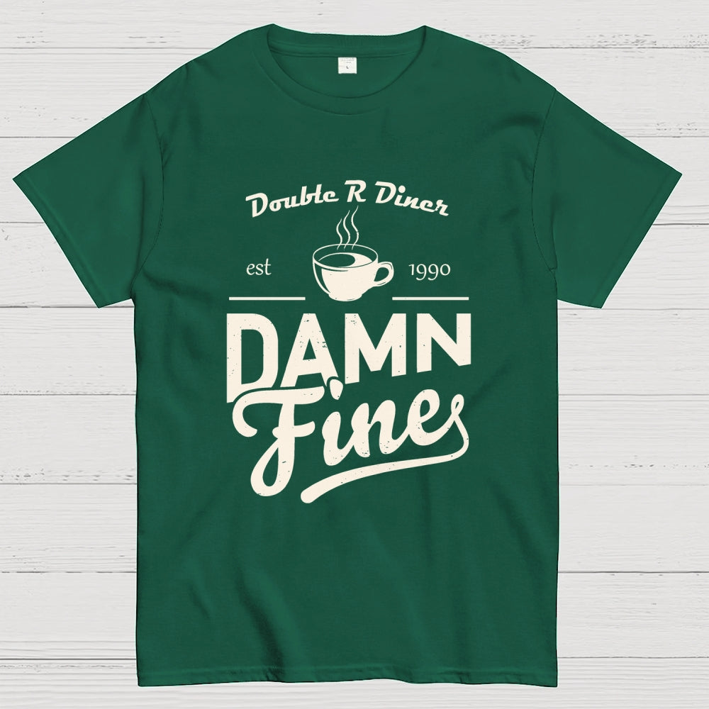 DAMN FINE COFFEE-Double R Diner  T-Shirt