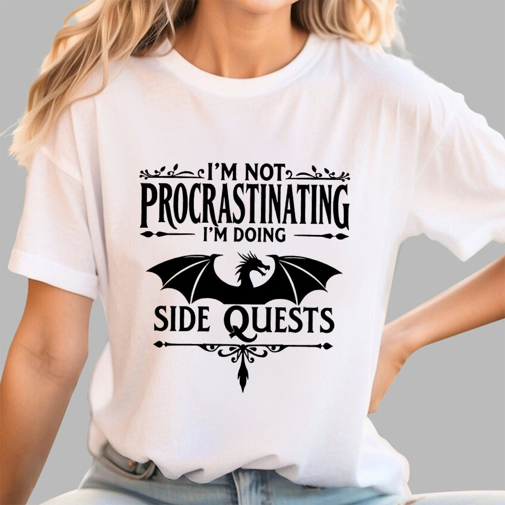 I'm not procrastinating, I'm doing a side quest.  T-Shirt
