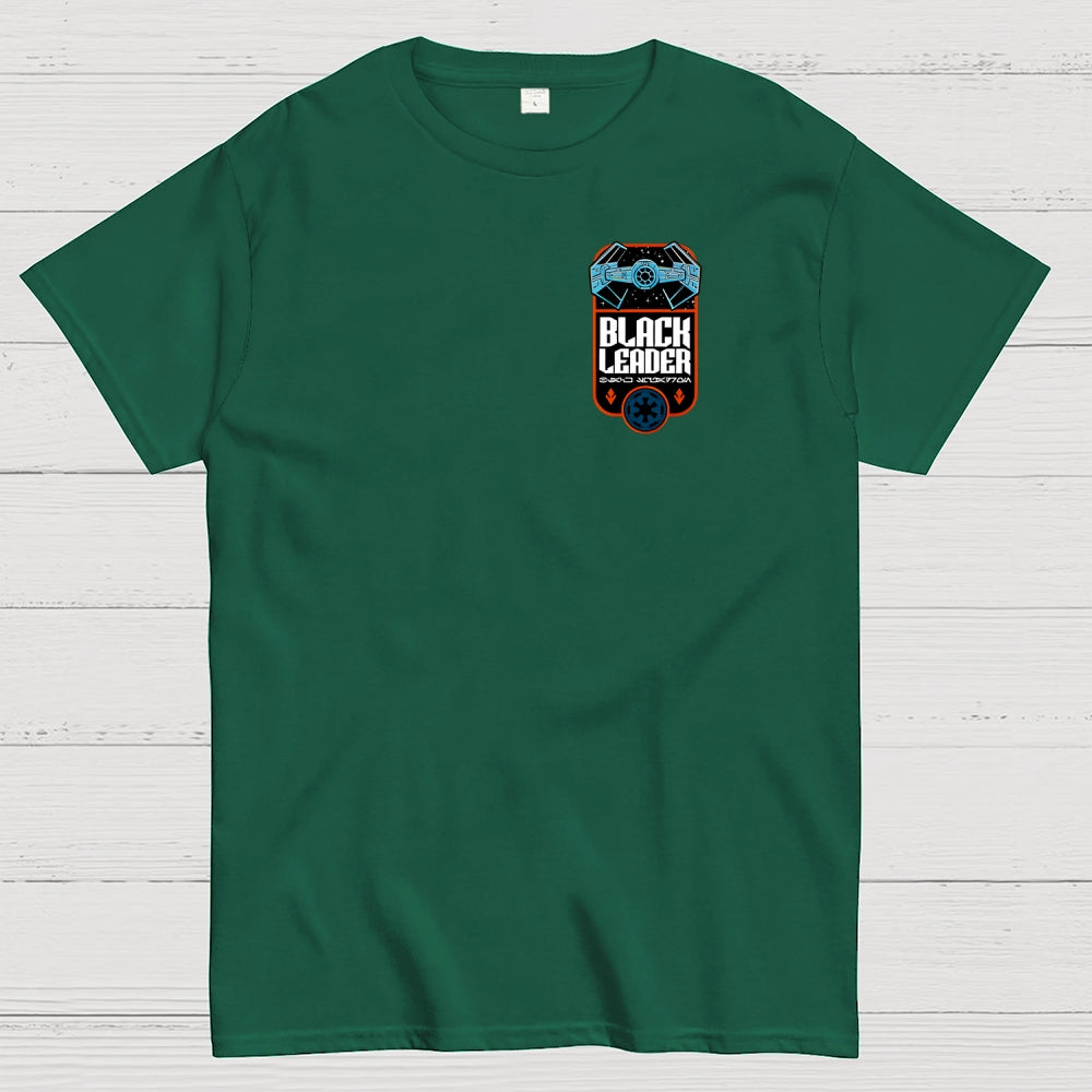 Black Squadron Front And Back Printing  T-Shirt