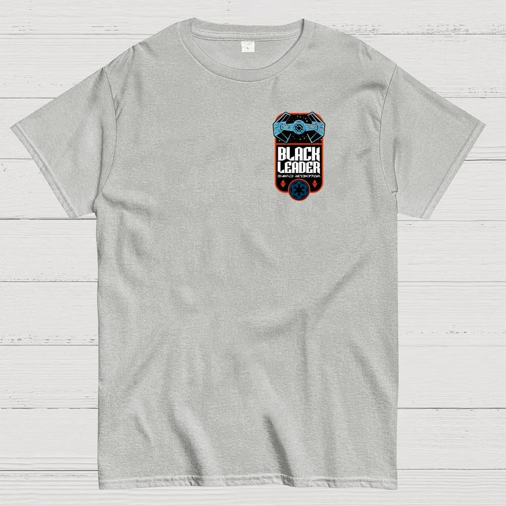 Black Squadron Front And Back Printing  T-Shirt