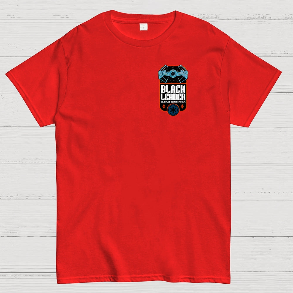 Black Squadron Front And Back Printing  T-Shirt