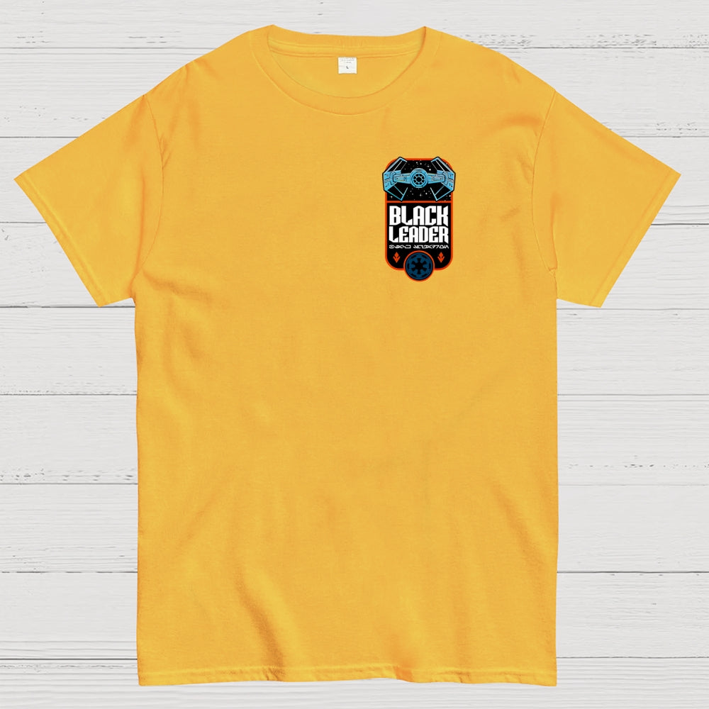 Black Squadron Front And Back Printing  T-Shirt