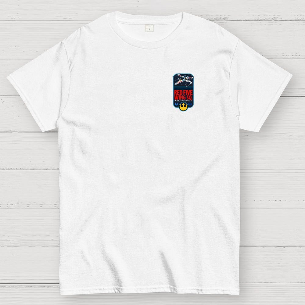 Red Five Front And Back Printing  T-Shirt