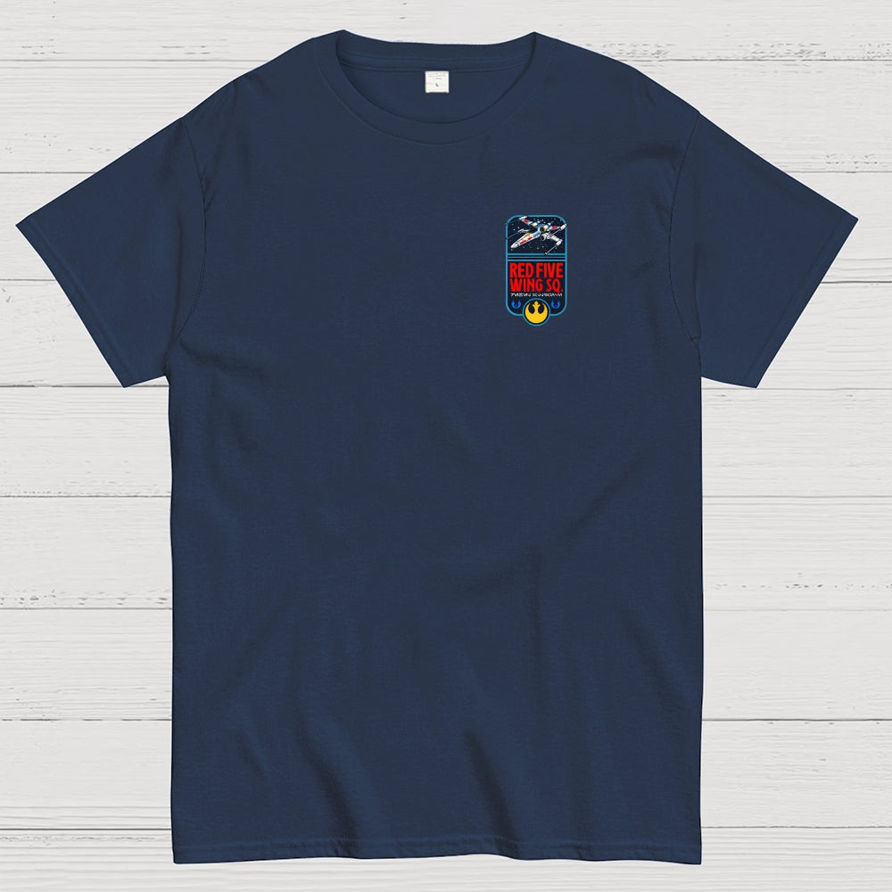 Red Five Front And Back Printing  T-Shirt