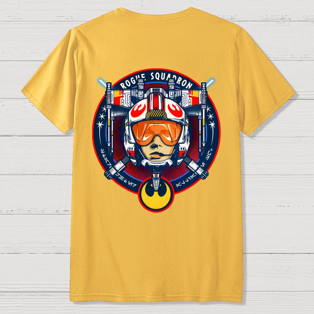 Red Five Front And Back Printing  T-Shirt
