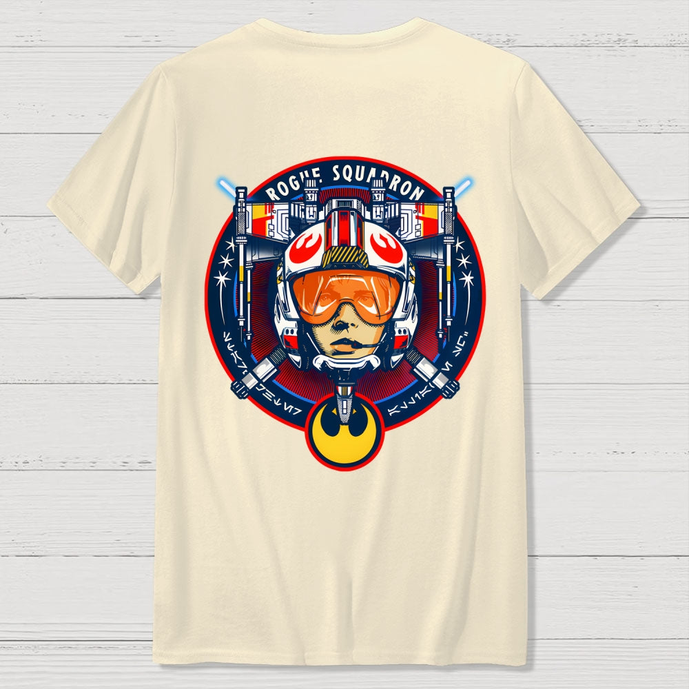 Red Five Front And Back Printing  T-Shirt