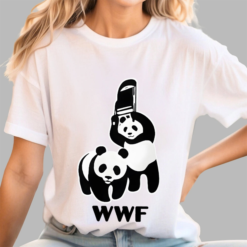 WWF Panda Funny  T-Shirt