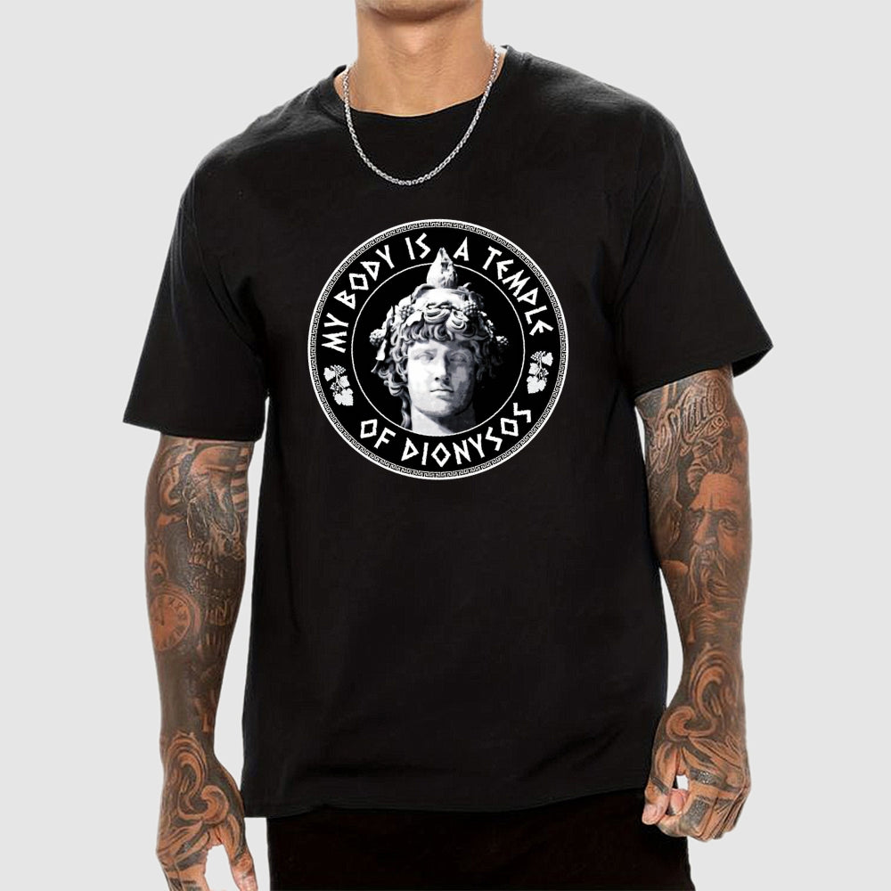 My Body Is A Temple Of Dionysos  T-Shirt