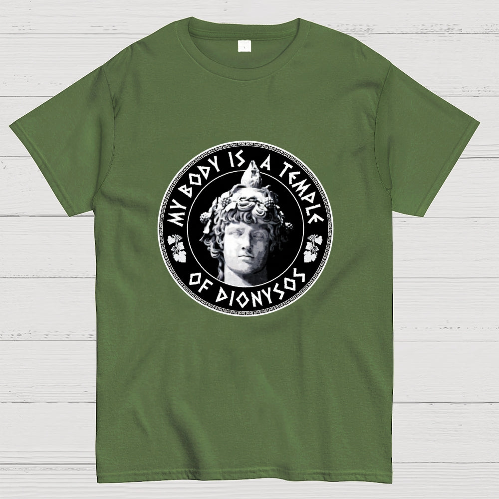 My Body Is A Temple Of Dionysos  T-Shirt