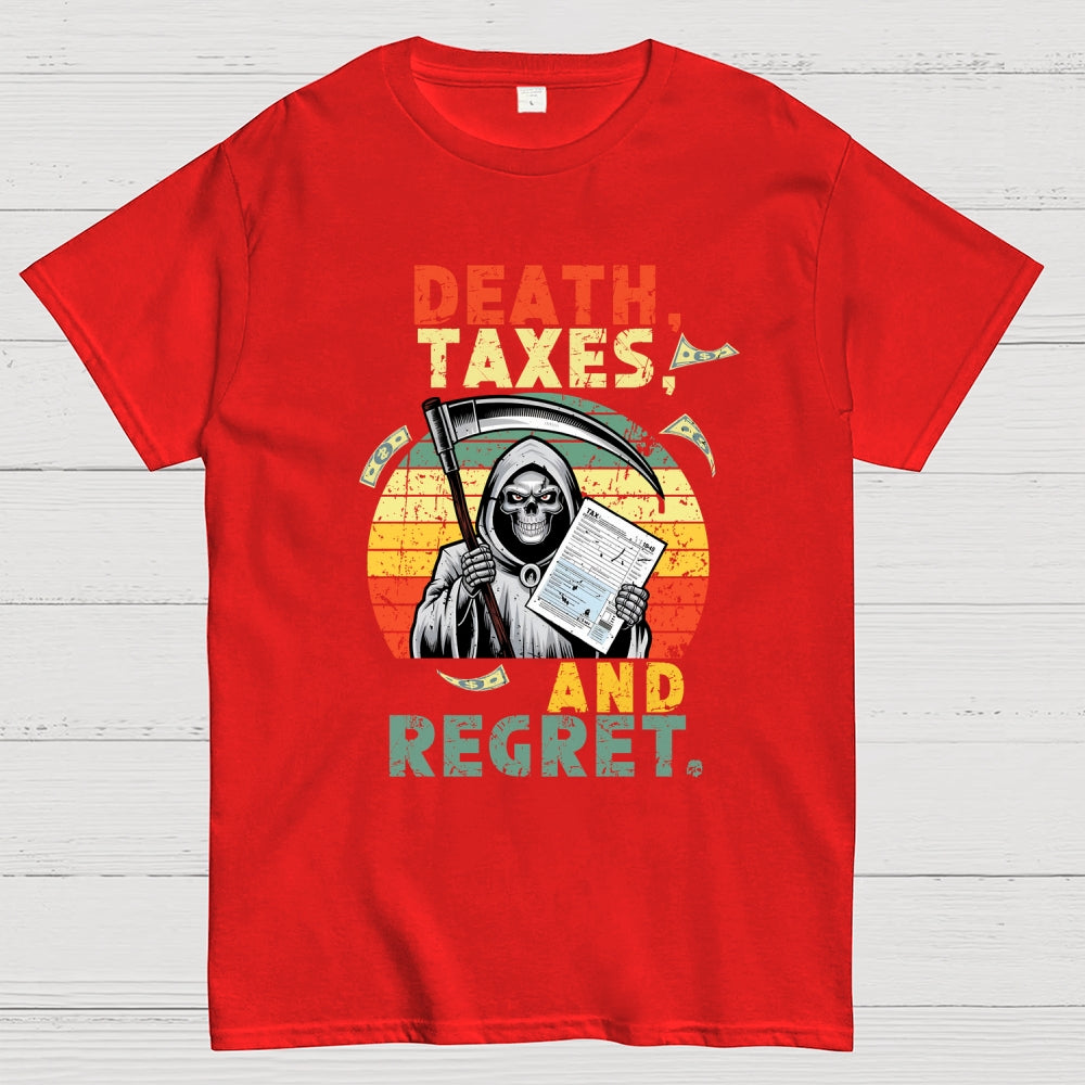 Tax Day  Funny Grim Reaper  T-Shirt