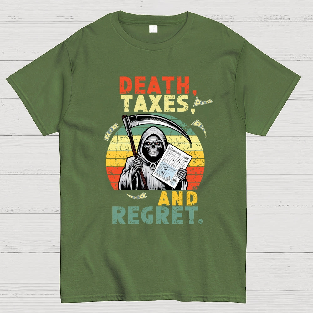 Tax Day  Funny Grim Reaper  T-Shirt