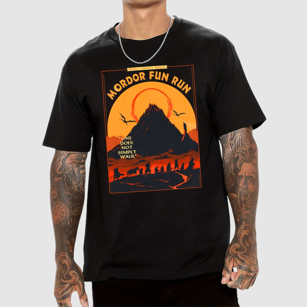 Middleearth's Annual Mordor Fun Run Sarcasm  T-Shirt