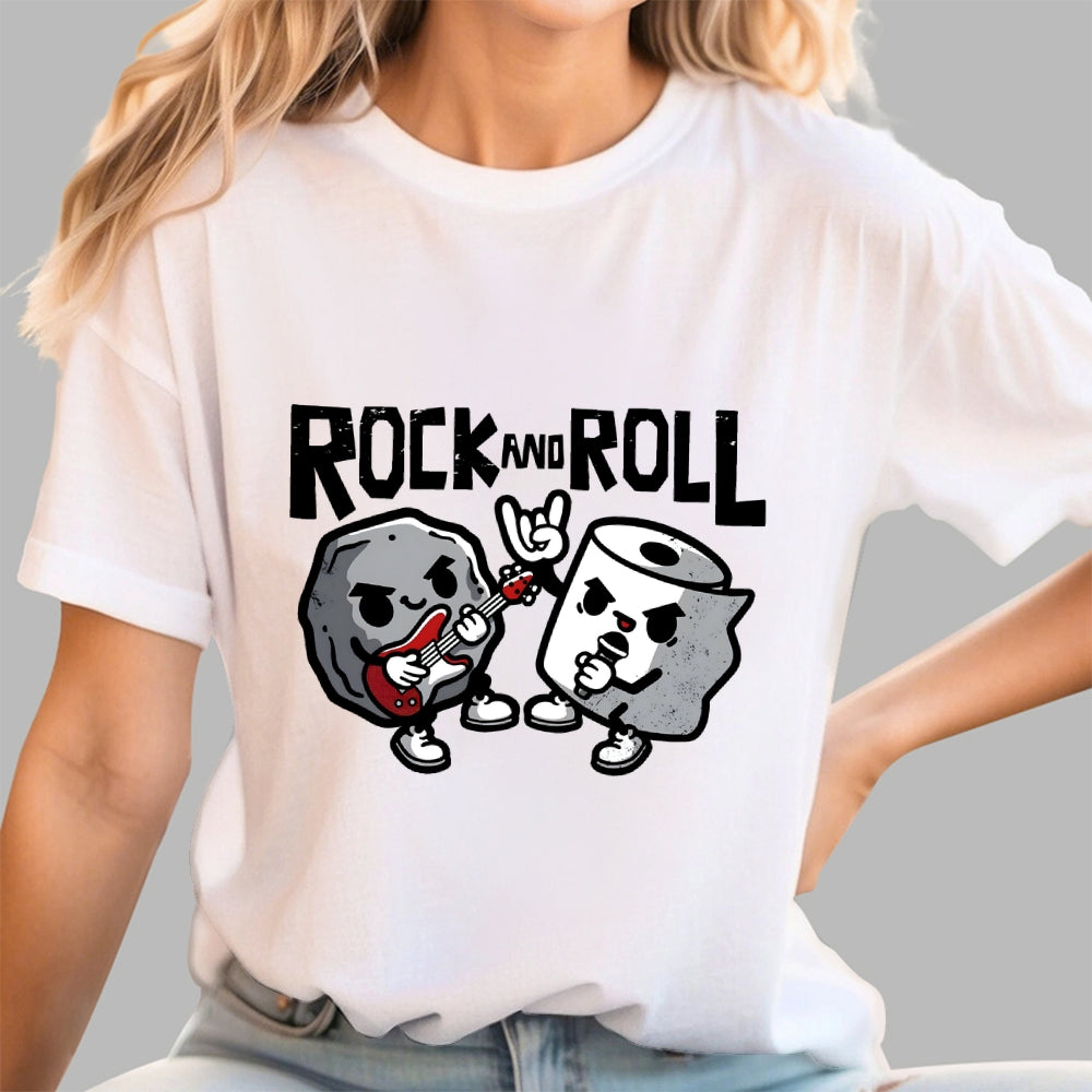 Rock and Toilet Roll  T-Shirt