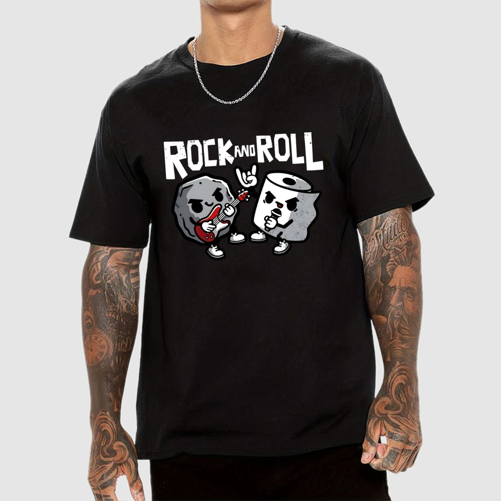 Rock and Toilet Roll  T-Shirt