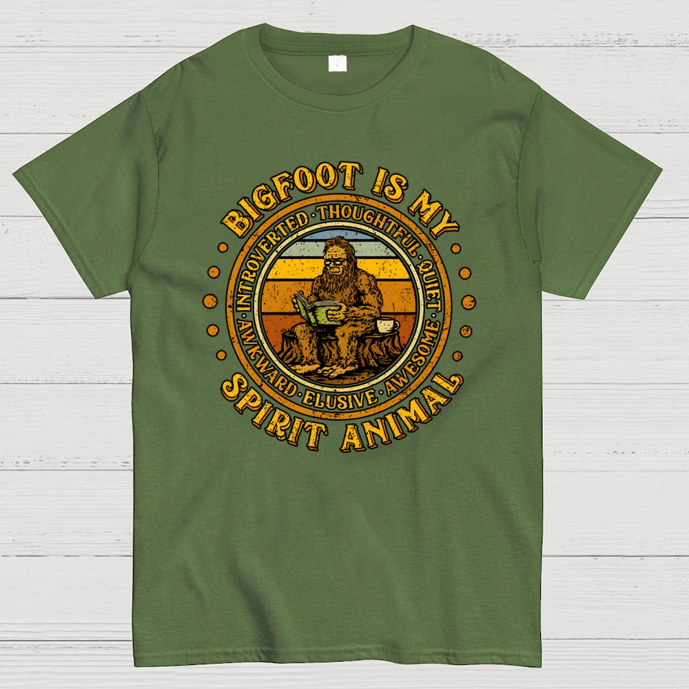 Bigfoot Is My Spirit Animal  T-Shirt
