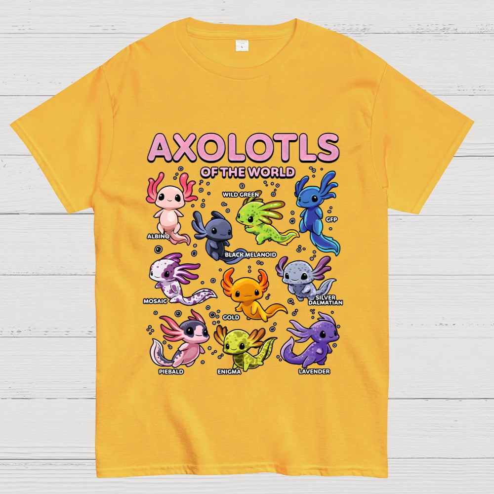 World Of Axolotls  T-Shirt