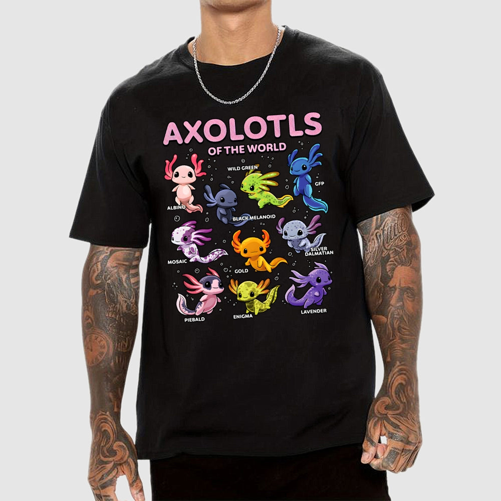 World Of Axolotls  T-Shirt