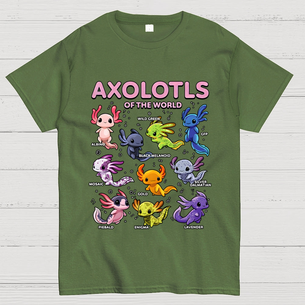 World Of Axolotls  T-Shirt