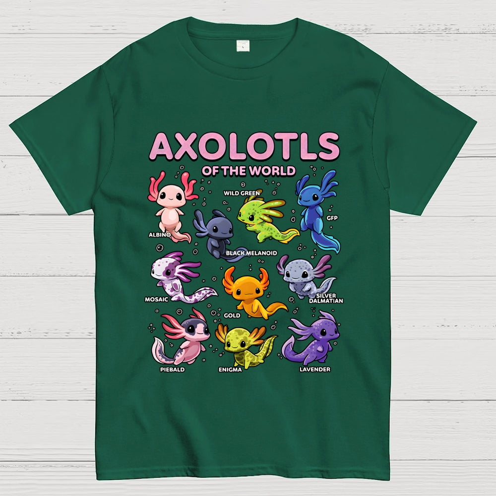 World Of Axolotls  T-Shirt