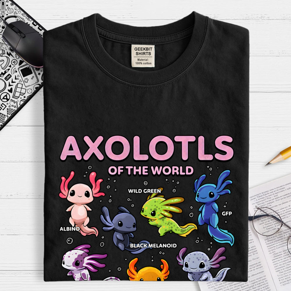 World Of Axolotls  T-Shirt