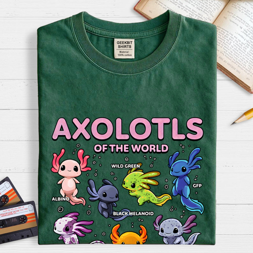World Of Axolotls  T-Shirt