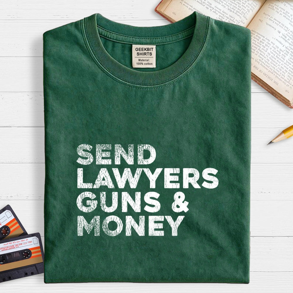 Send Lawyers Guns & Money Subdued  T-Shirt