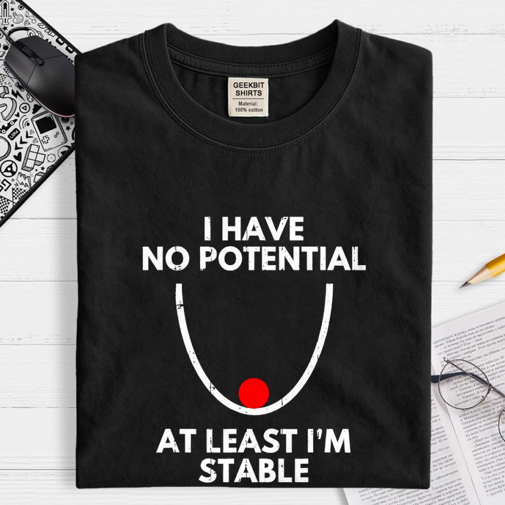 I Have No Potential At Least I'm Stable  T-Shirt