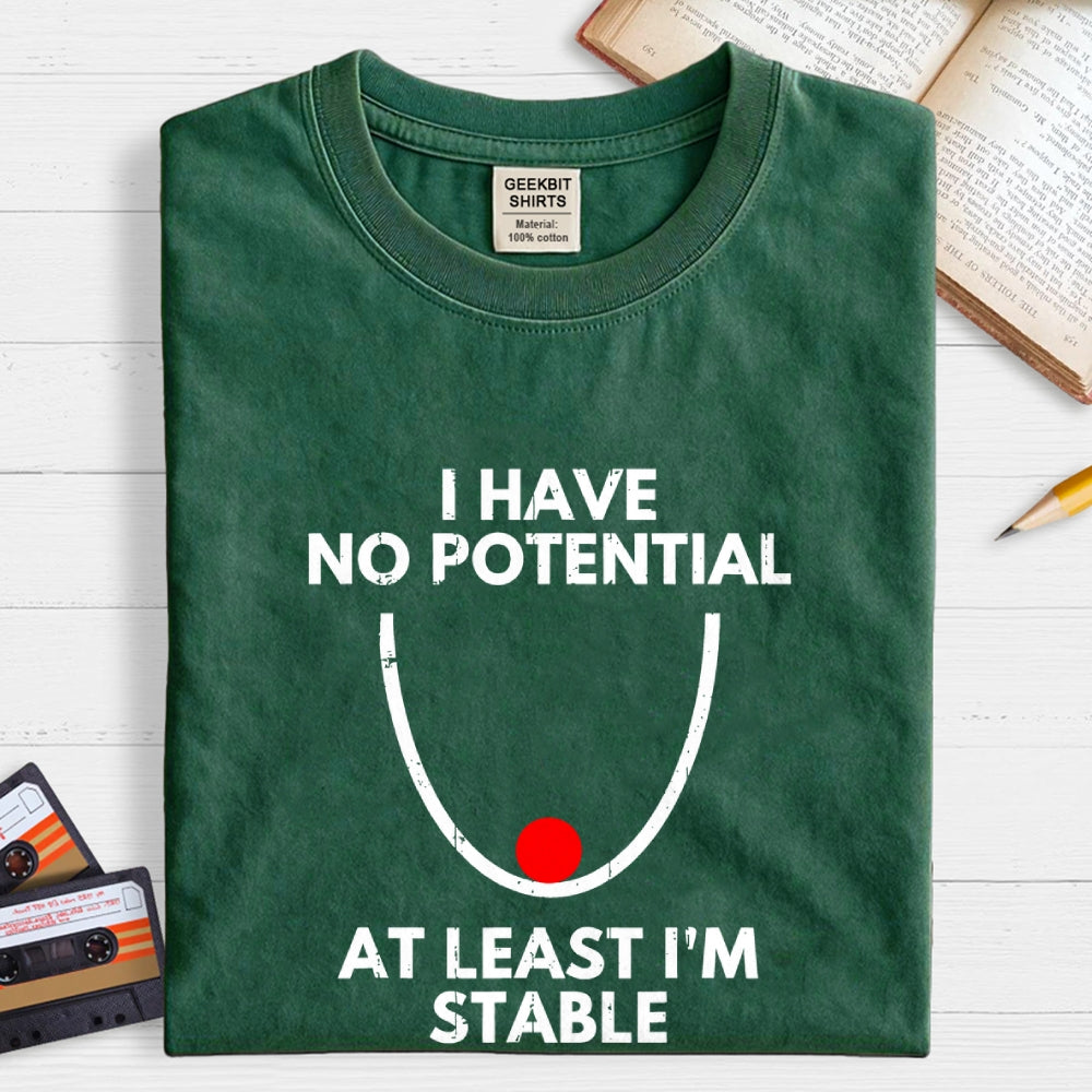 I Have No Potential At Least I'm Stable  T-Shirt