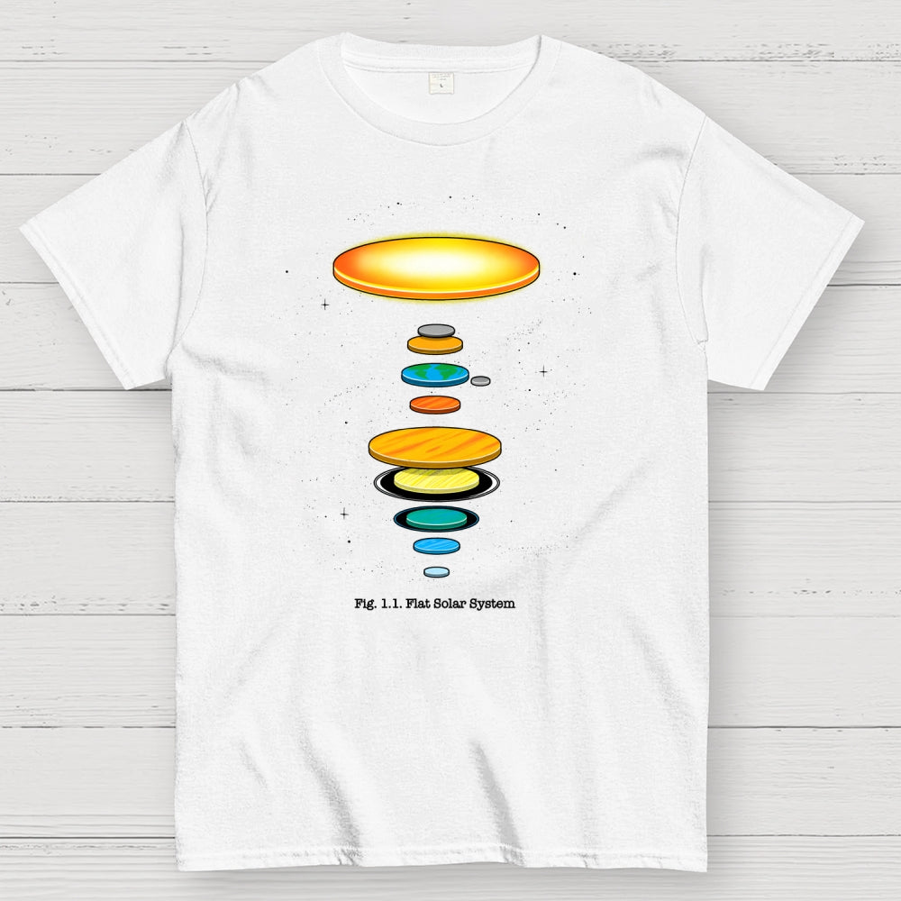 Flat Solar System  T-Shirt