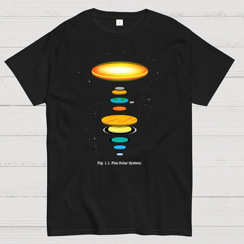 Flat Solar System  T-Shirt