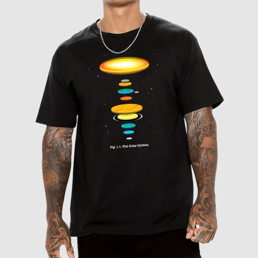 Flat Solar System  T-Shirt