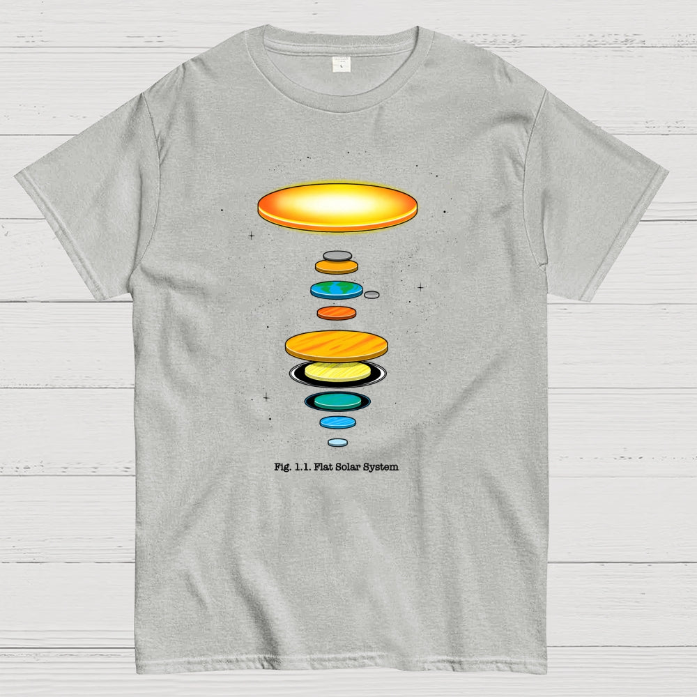 Flat Solar System  T-Shirt