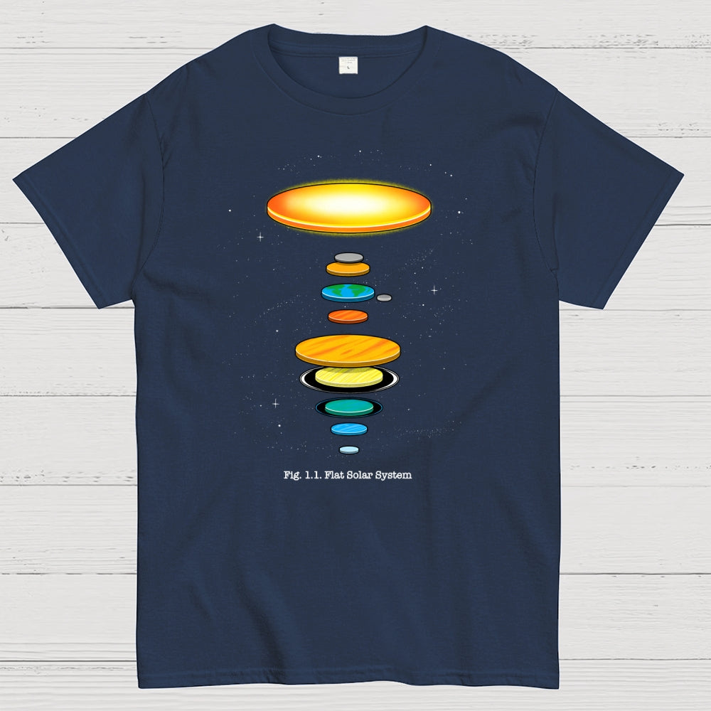 Flat Solar System  T-Shirt