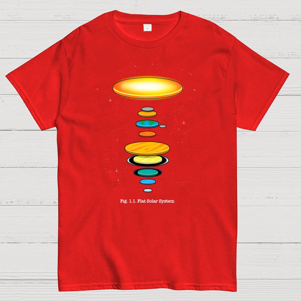 Flat Solar System  T-Shirt
