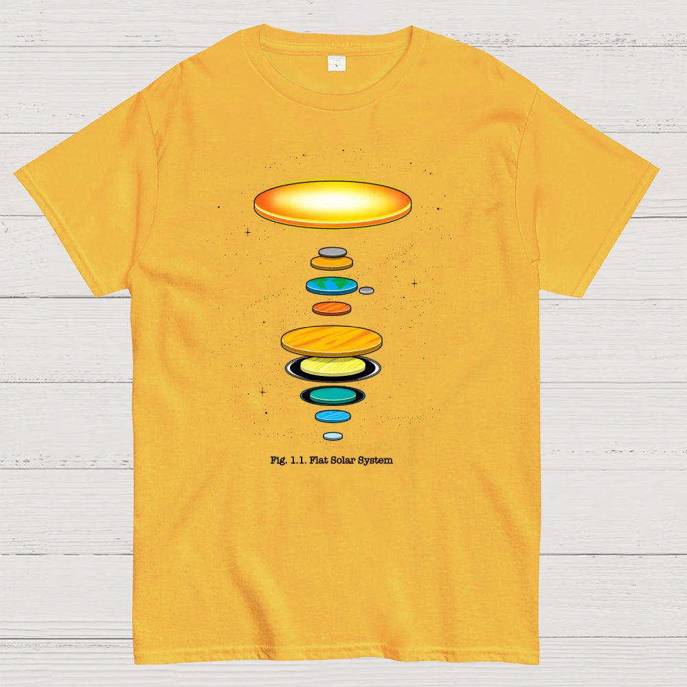 Flat Solar System  T-Shirt