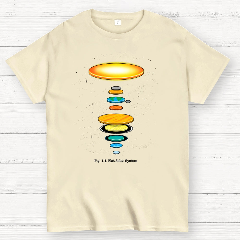 Flat Solar System  T-Shirt