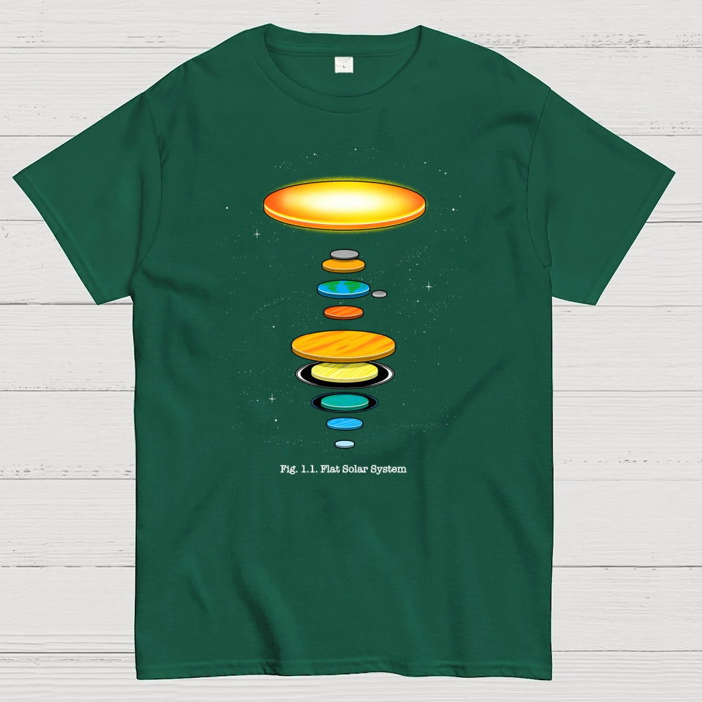Flat Solar System  T-Shirt